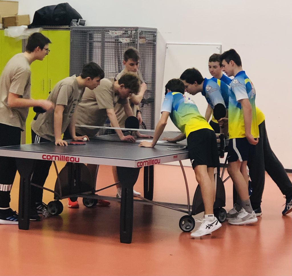 tennis de table lycéens collégien